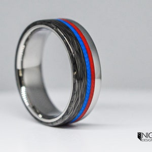 The Broadcaster - Anillo de fibra de carbono y titanio