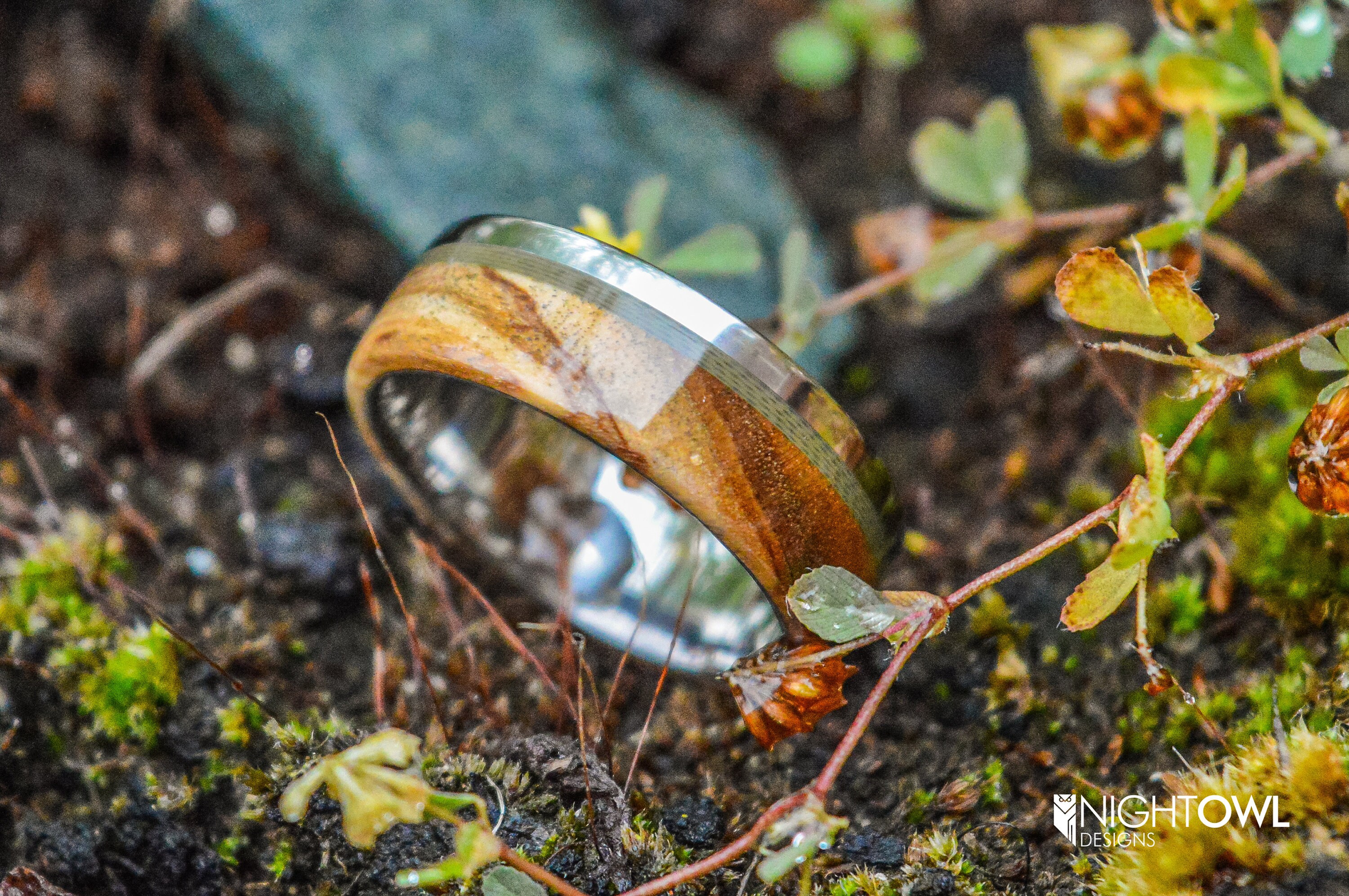 The Olive Ring - Titanium, G10 and Olive Wood - Etsy