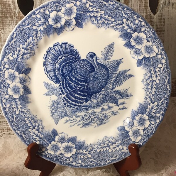 Blue Dinner Plates Etsy