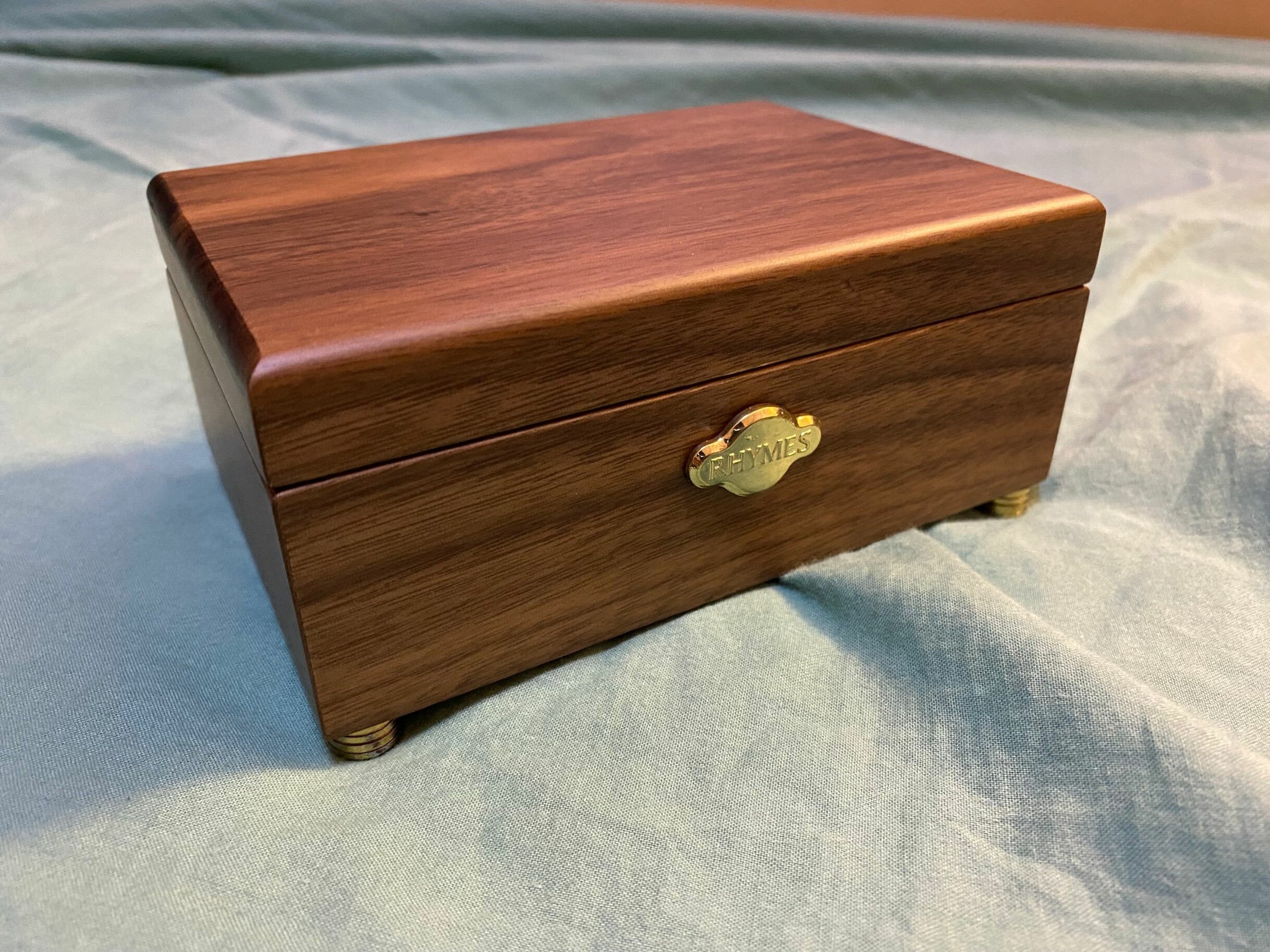 Wooden Windup Music Box Personalized Music Box with Custom Etsy