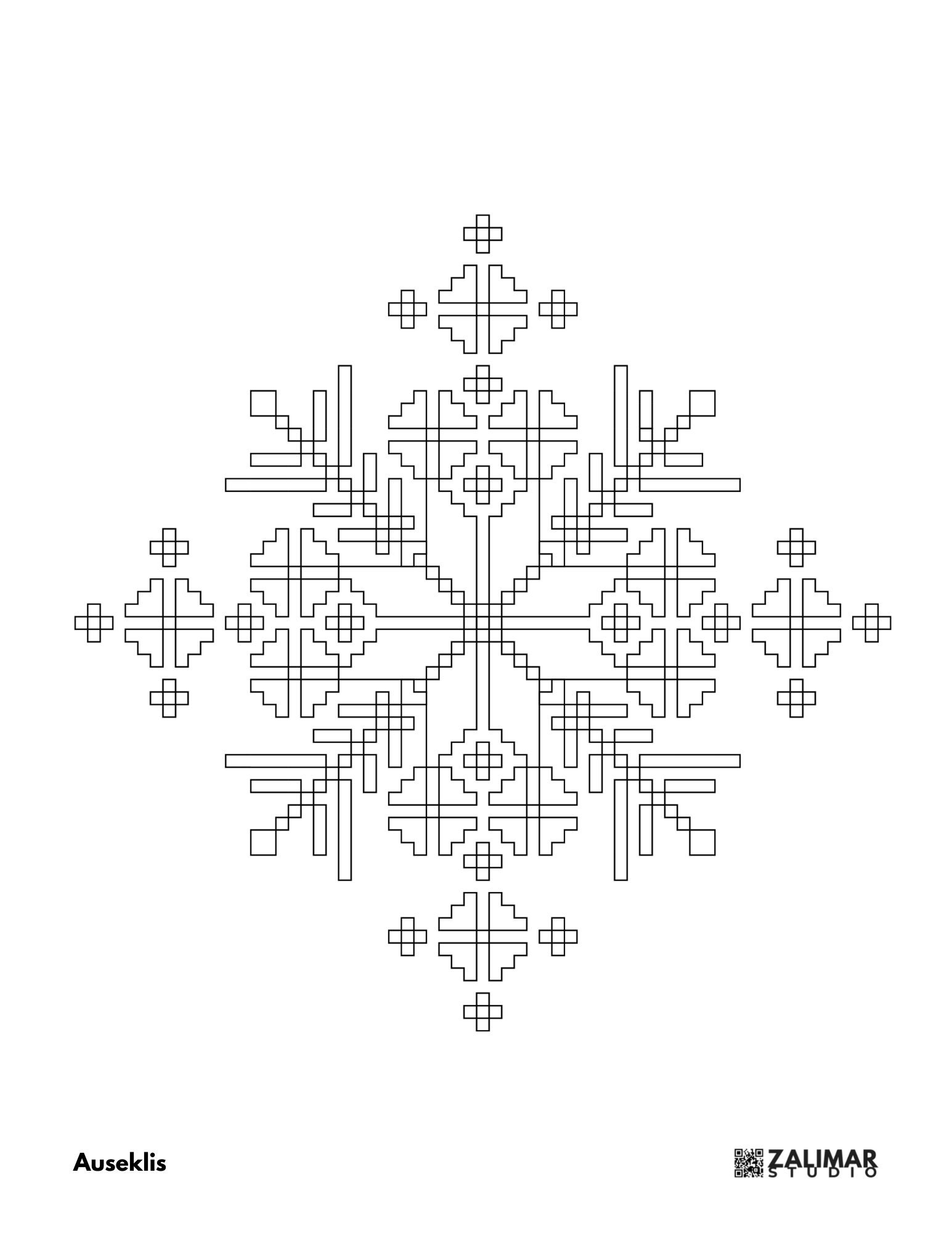 Latvian Symbol Printable Coloring Pages digital Download PDF Latviesu ...