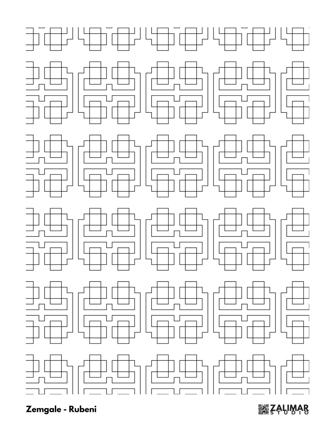 Latvian Symbol Printable Coloring Pages digital Download PDF Latviesu ...