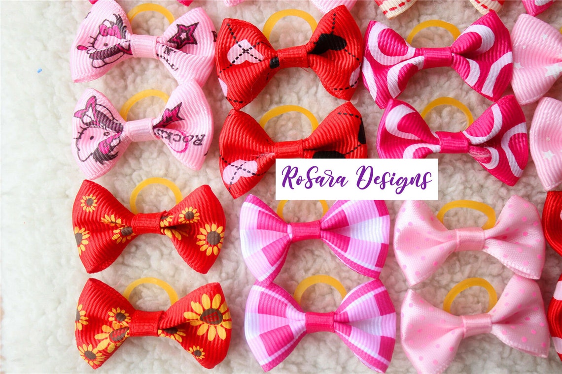 30pc/15 Pairs HOT Pet Dog Puppy Hair Bows Small Bowknot Cute Gift Pet