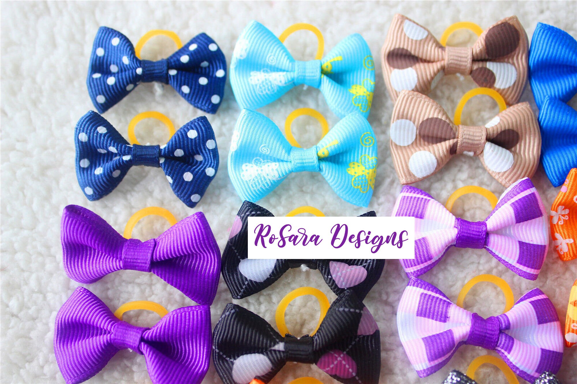 30pc/15 Pairs HOT Pet Dog Puppy Hair Bows Small Bowknot Cute Etsy