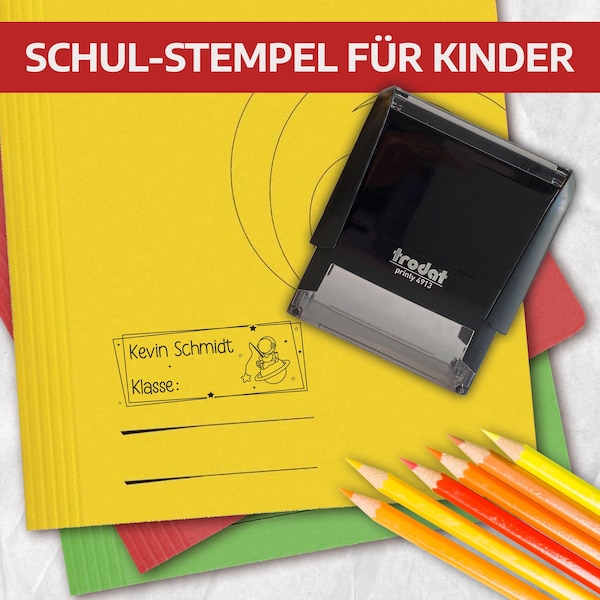 Schulstempel zum einfachen Kennzeichen - Unser Stempelautomat für die Schule