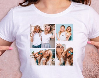 Personalized collage t-shirt with your desired photos