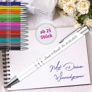 Kugelschreiber mit Gravur. Unsere personalisierten gravierten Stifte sind ein perfektes Gastgeschenk