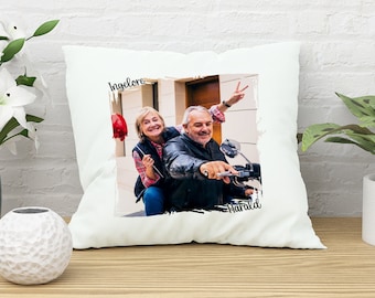 Kissen mit personalisiertem Druck, Namen und Foto | persönliches Geschenk | Kissendruck mit Wunschname personalisiert | Fotokissen !