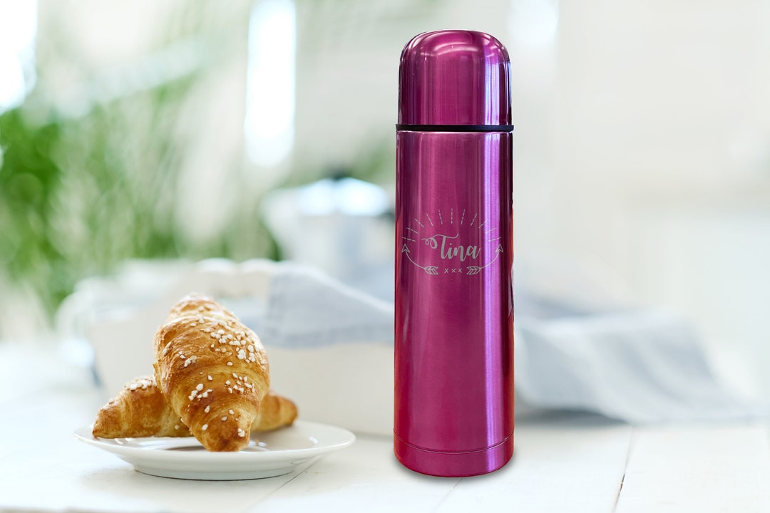 Vacuum Jug Arrows Desired Names Engraving Thermos Flask Tea Coffee