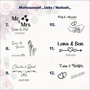 Schieferplatte Hochzeit / Liebe Gravur Lasergravur Dekoration Geschenk Jahrestag Name Personalisiert Liebe Hochzeit Bild 8