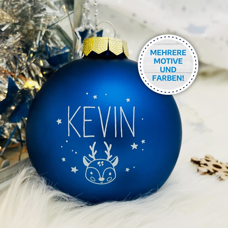 Christmas ball 'Name' with personalized UV printing 