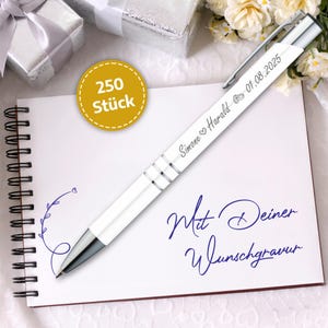 Deine Kugelschreiber Wunschgravur. Unsere personalisierten gravierten Stifte sind ein perfektes Gastgeschenk