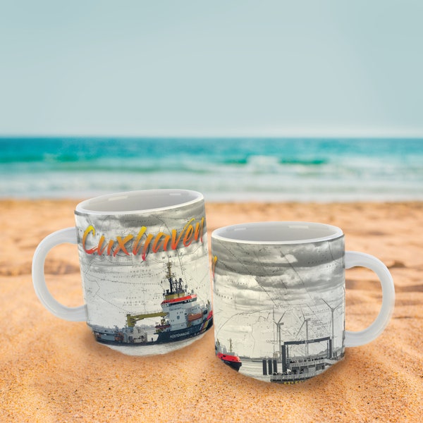 Fototasse Cuxhaven | Schiff | Geschenk | Souvenir | Küstenkinder