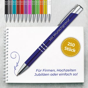 Kugelschreiber mit Deiner Wunschgravur. Unsere personalisierten gravierten Stifte sind ein perfektes Werbemittel für jeden Anlass