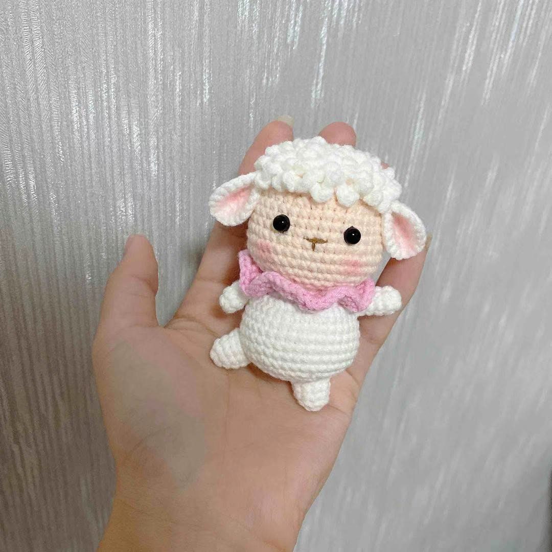 Crochet Cute Sheep Kids Room Curtain Tie main image 0