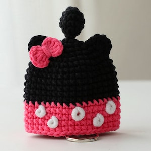 crochet Minnie key cover DIY package