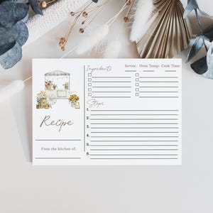She&#39;s Off The Market Recipe Card Fresh off The Market Bridal Shower Recipe Card Printable Template Farmer&#39;s Market Instant Download 0086