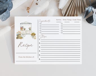 She's Off The Market Recipe Card Fresh off The Market Bridal Shower Recipe Card Printable Template Farmer's Market Instant Download 0086
