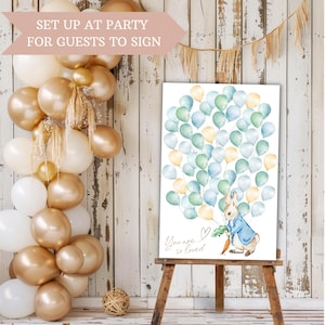 Guestbook Sign Balloon Nursery Wall Art