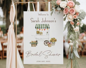 She's Off the Market Bridal Shower Welcome Sign Farmer's Market Theme Editable Template Fresh Off the Market Digital Download 0086