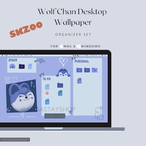 SKZOO Wolf Chan Ensemble de papiers peints de bureau