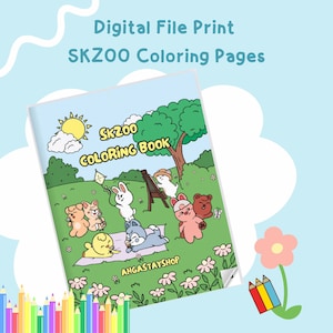 SKZOO Coloring Page Set - Digital Download