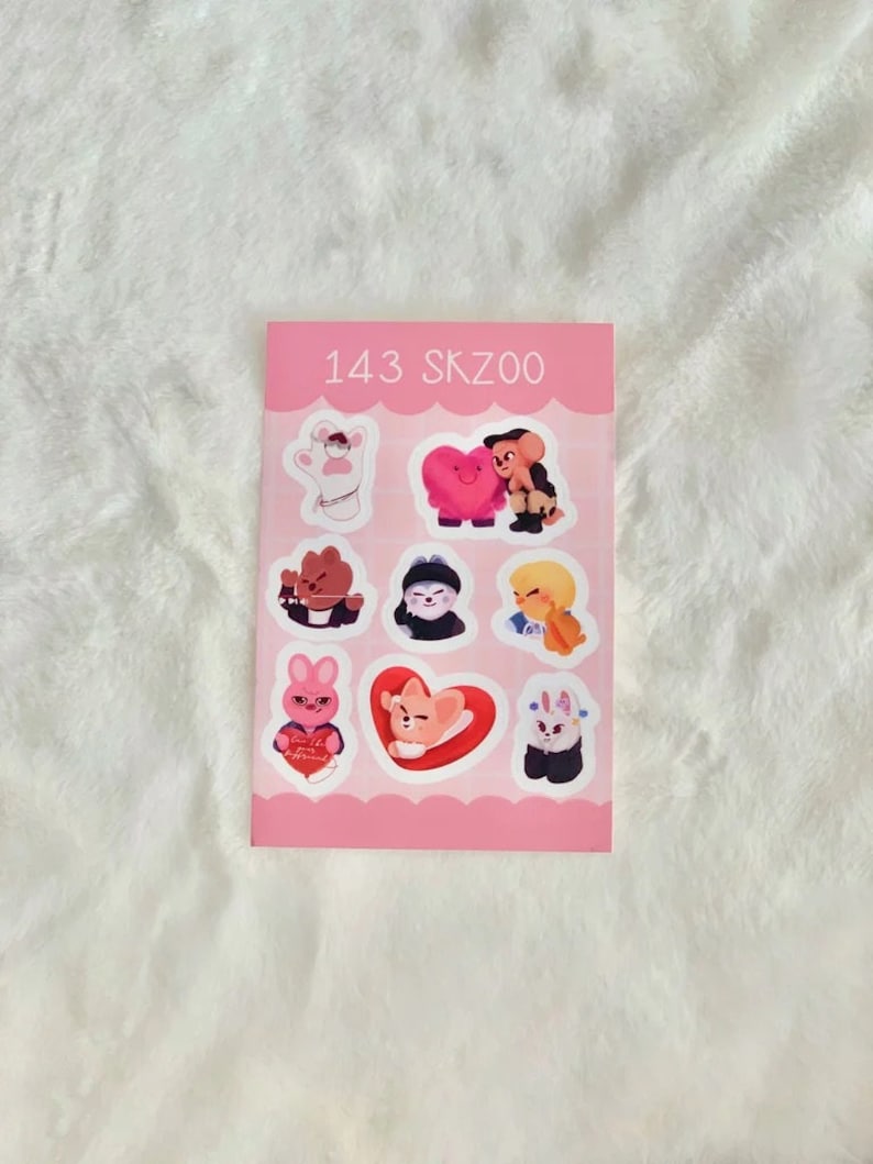 Stray Kids Sticker Sheets Etsy