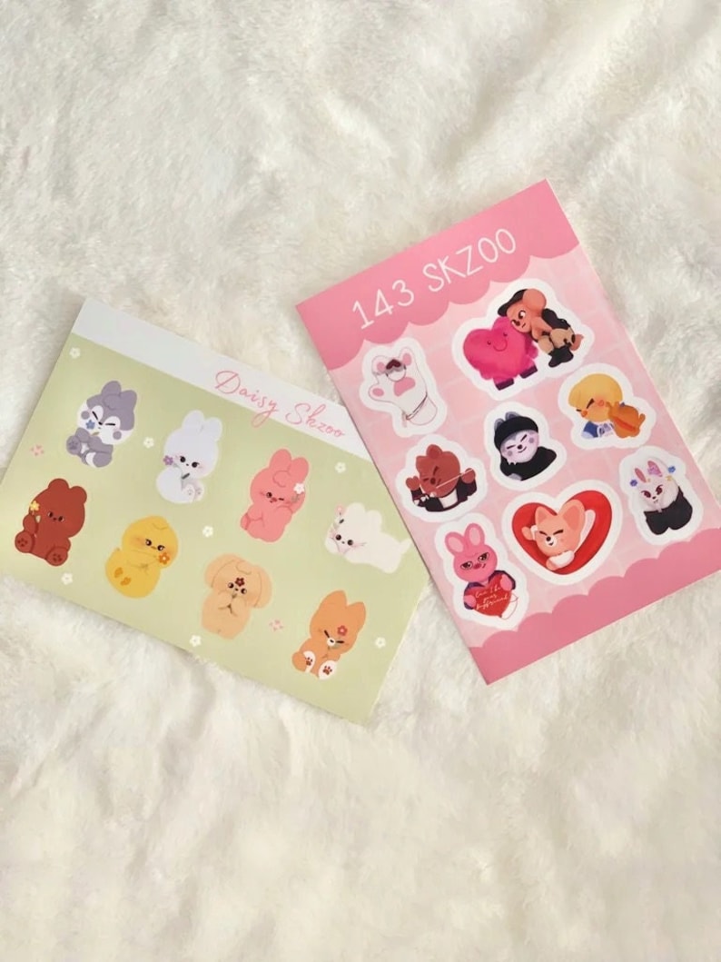Stray Kids Sticker Sheets Etsy
