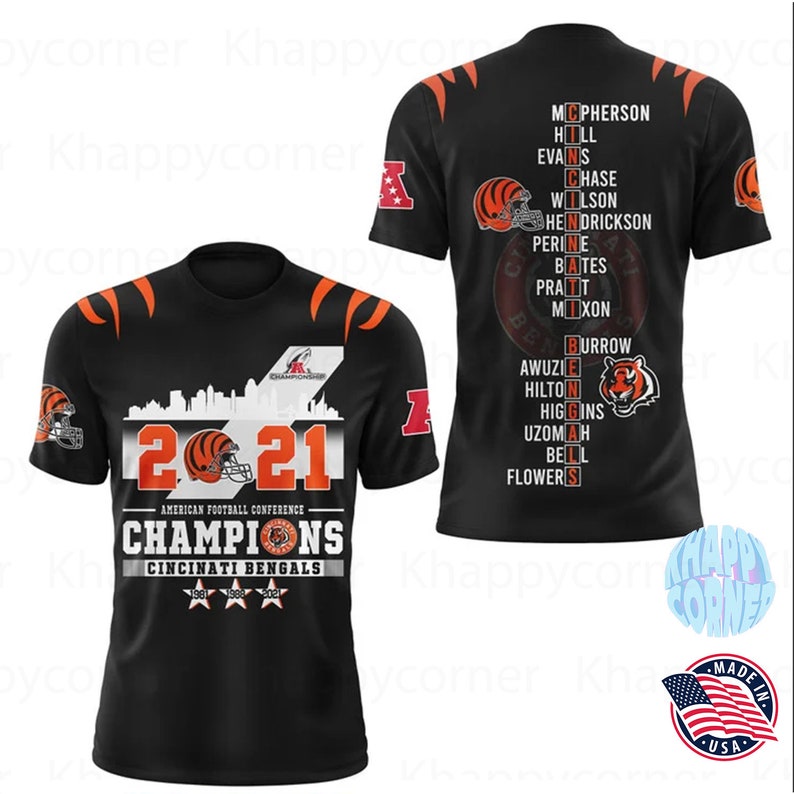Cincinnati Bengals Championships Tshirtbengals AFC Cincinnati Bengals Championships Tshirtbengals AFC