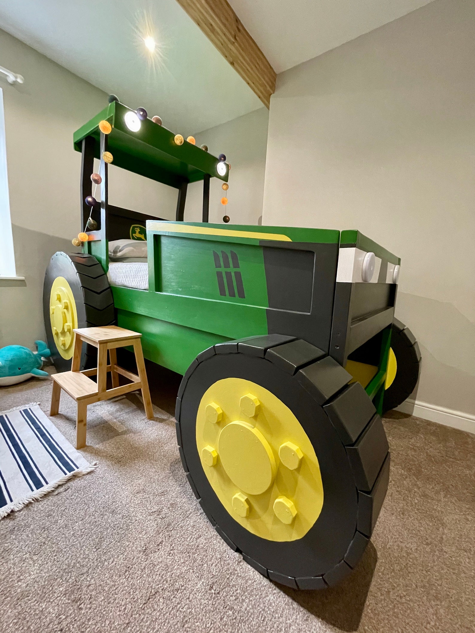 Children's Tractor Bed Custom Kids Bed Etsy