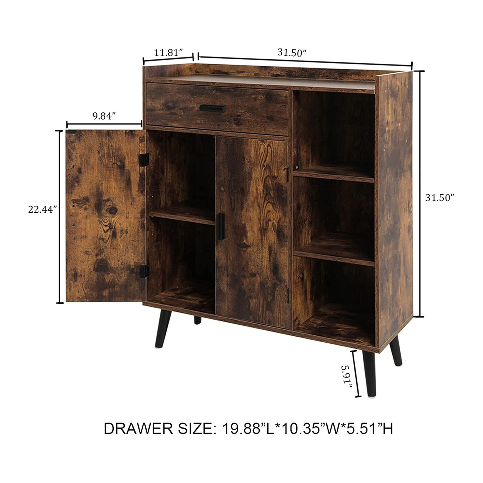 Gabinete de almacenamiento de mediados de siglo | Etsy