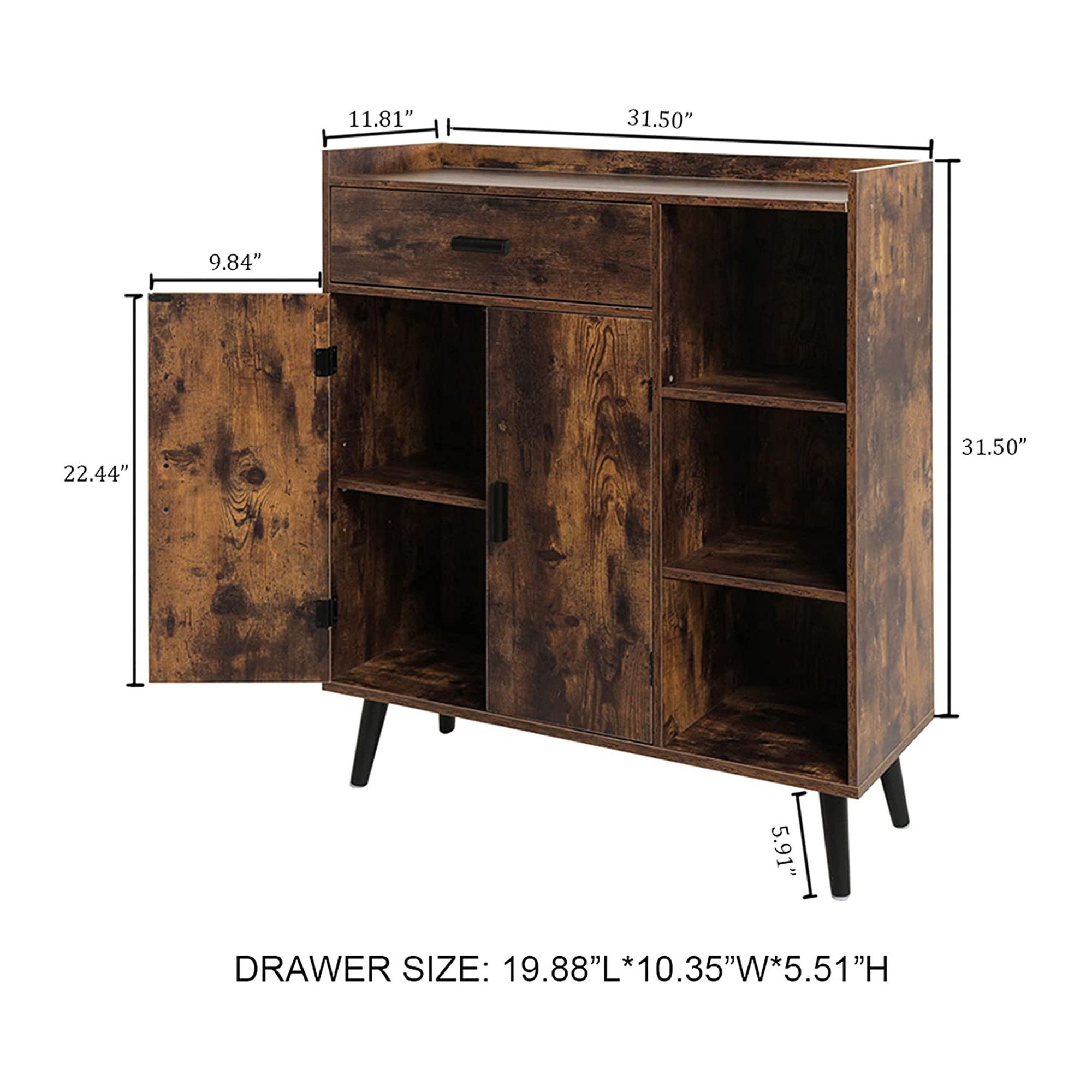 Gabinete de almacenamiento de mediados de siglo | Etsy