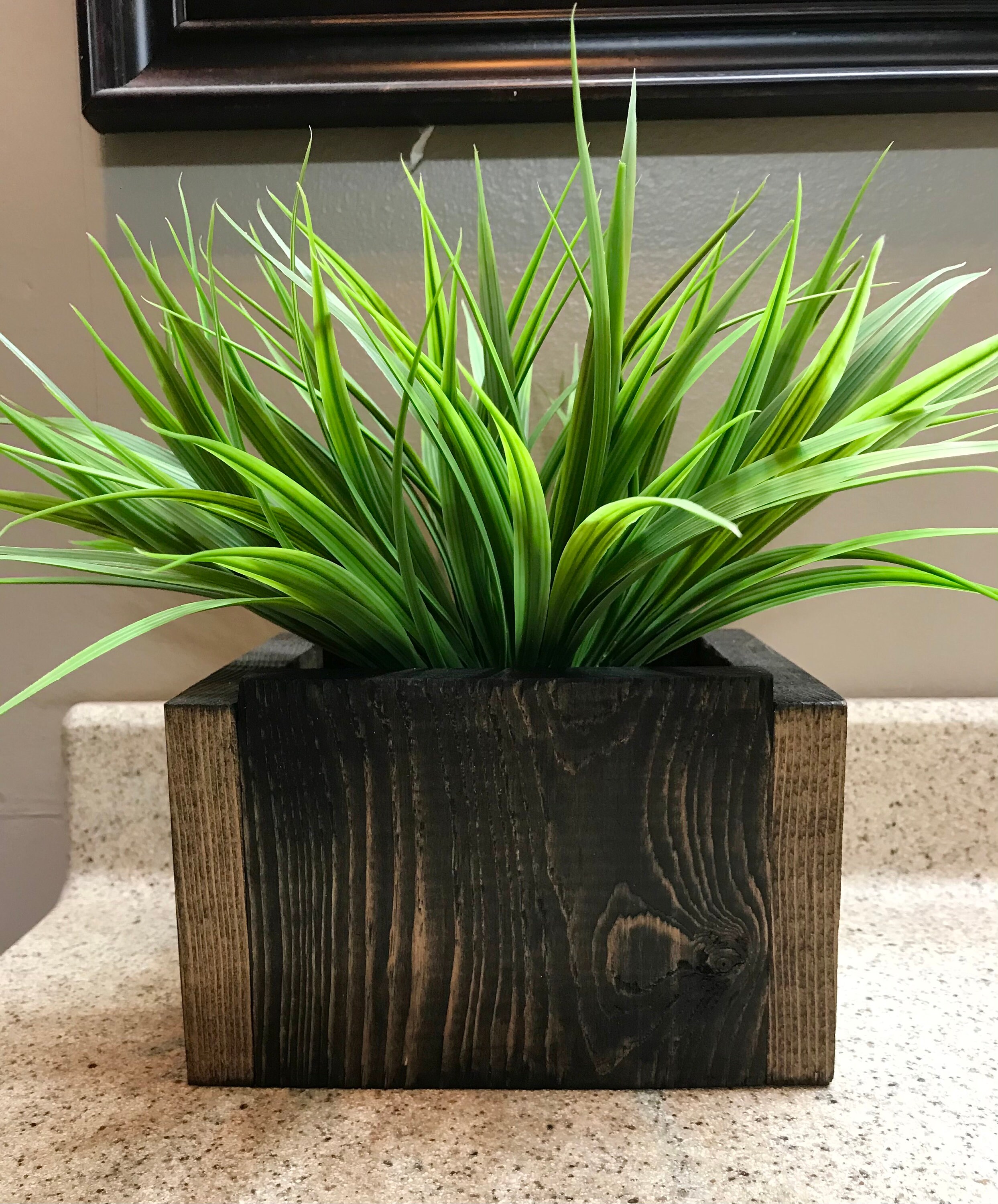 Caja de madera decorativa pieza central decoración del | Etsy