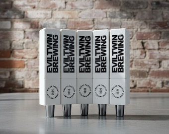 Tap Handle Custom Printed 7" - Beer Tap Personalized - Kegerator Handle - Home Brewing Gift - Bar Tap Pull
