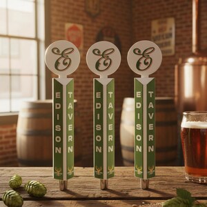 Four Sided Personalized Tap Handle Great for Beer Lover, Kegerators and Outdoor Kitchens - Brewsader image 3