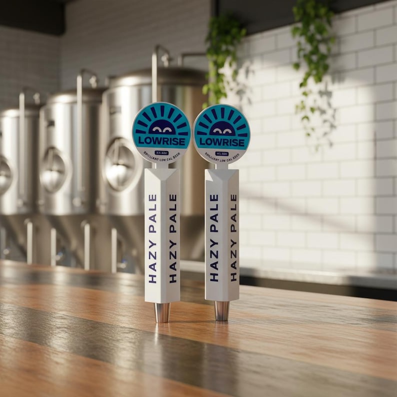 Four Sided Personalized Tap Handle Great for Beer Lover, Kegerators and Outdoor Kitchens - Brewsader image 1