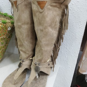 Eco-suède zomersandalen, dames camel casual sandalen, retro gladiator dames, vintage laarzen met clip teen, Texaanse western, tribal schoenen dames