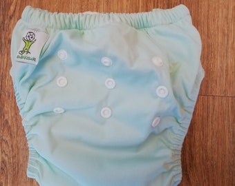 Cloth Training Nappy Reusable - Pastel Green