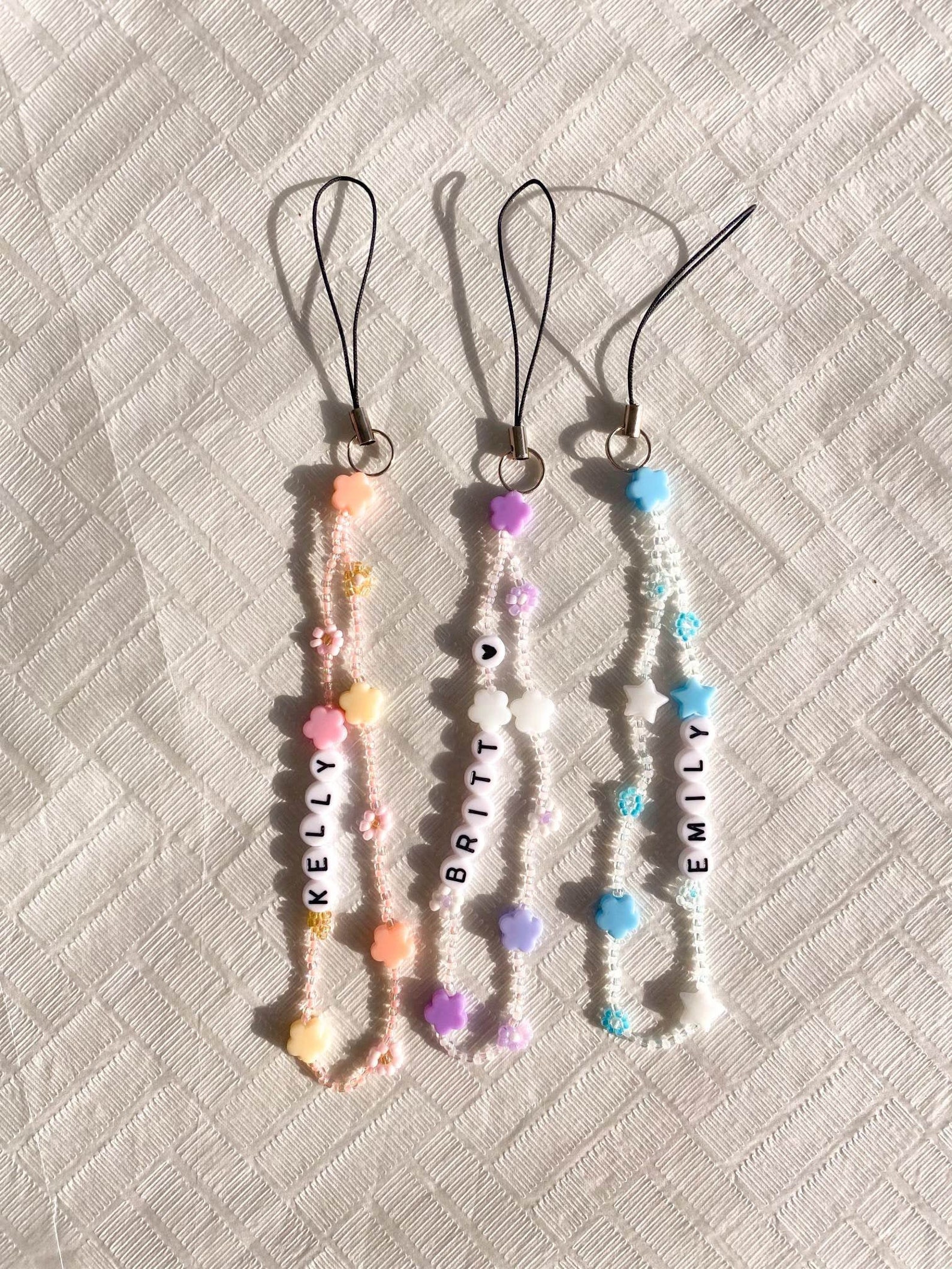 Custom cute beaded phone charm bead phone chain Y2K 90's Etsy