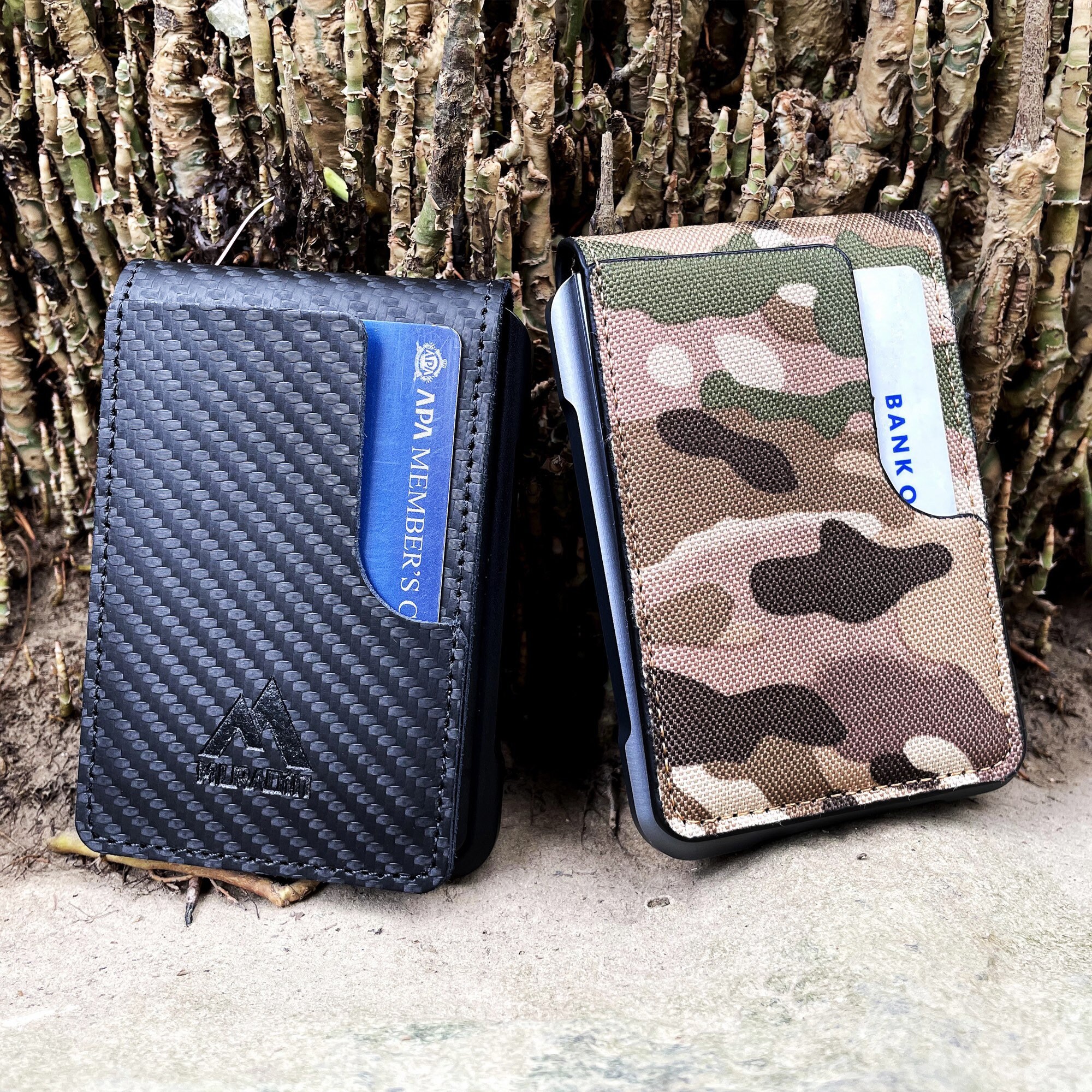 V03 Mens Dapper Bifold Tactical Wallet Aluminum Front Etsy