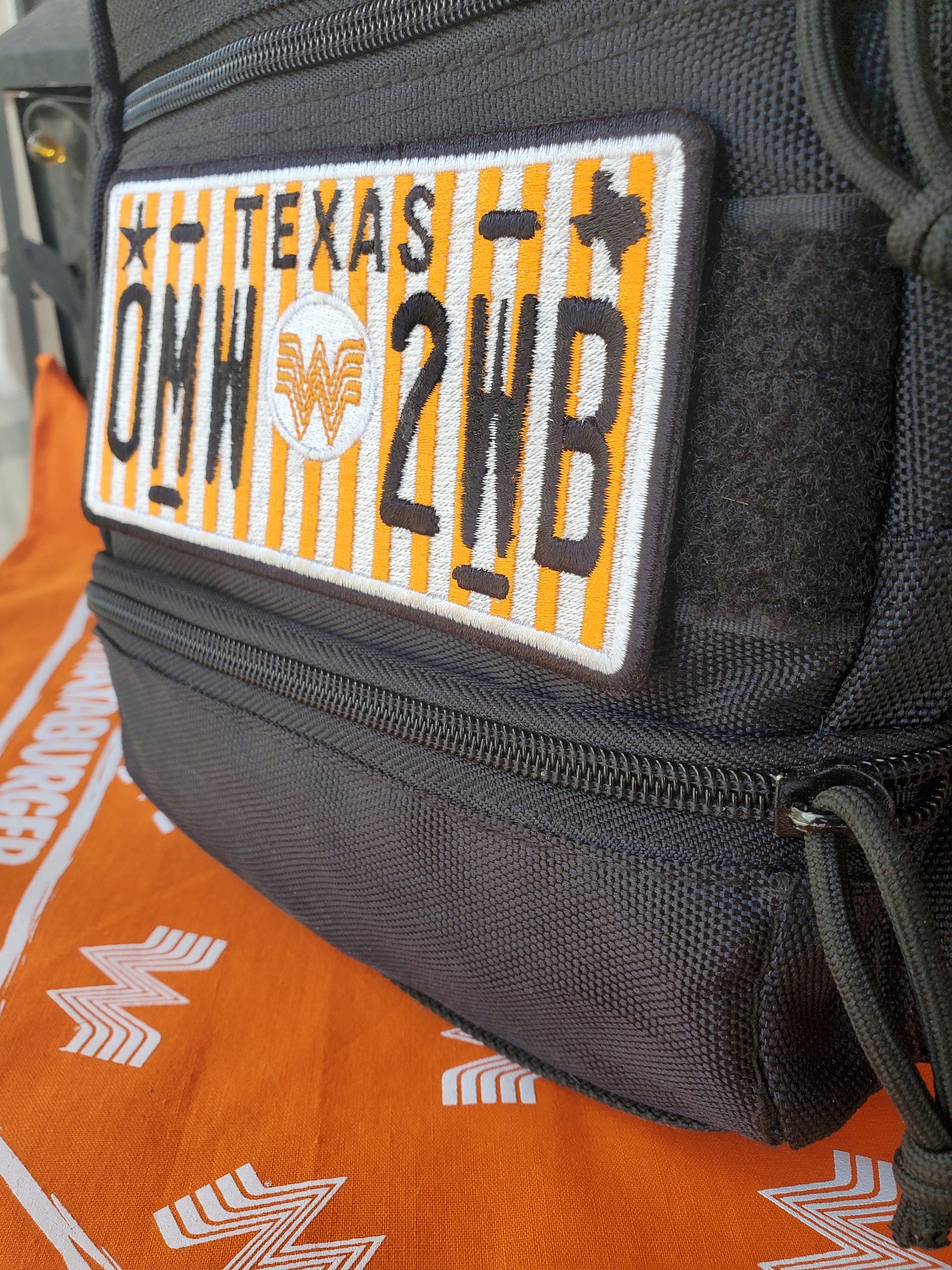 Whataburger License Plate Velcro Patch Etsy