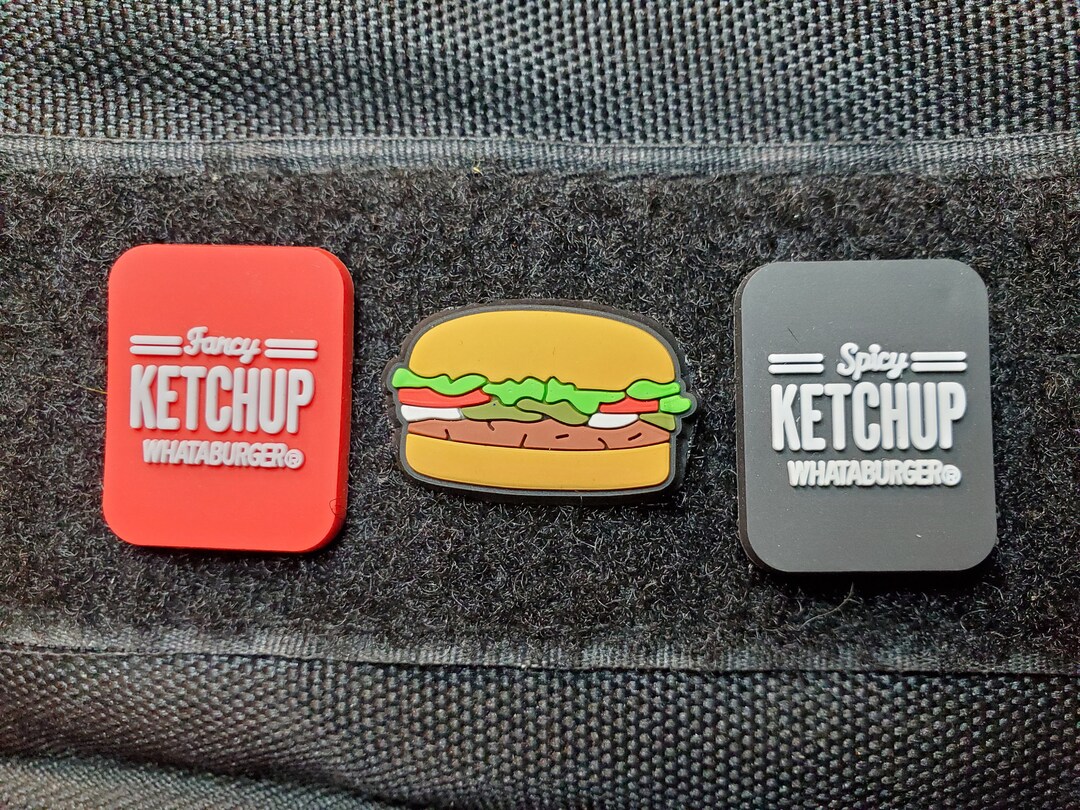 Whataburger Ketchup Velcro Patch PVC Ranger Eye Patches. Etsy