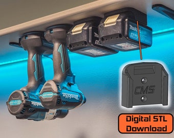 Makita 18V Battery Mount (Single) - STL Digital Download