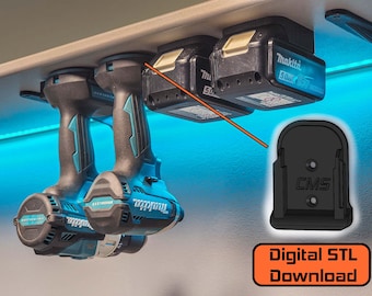 Makita 18V Tool Mount (Single) - STL Digital Download