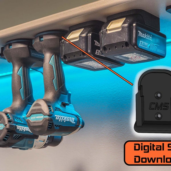 Makita 18V gereedschapshouder (enkel) - STL digitale download