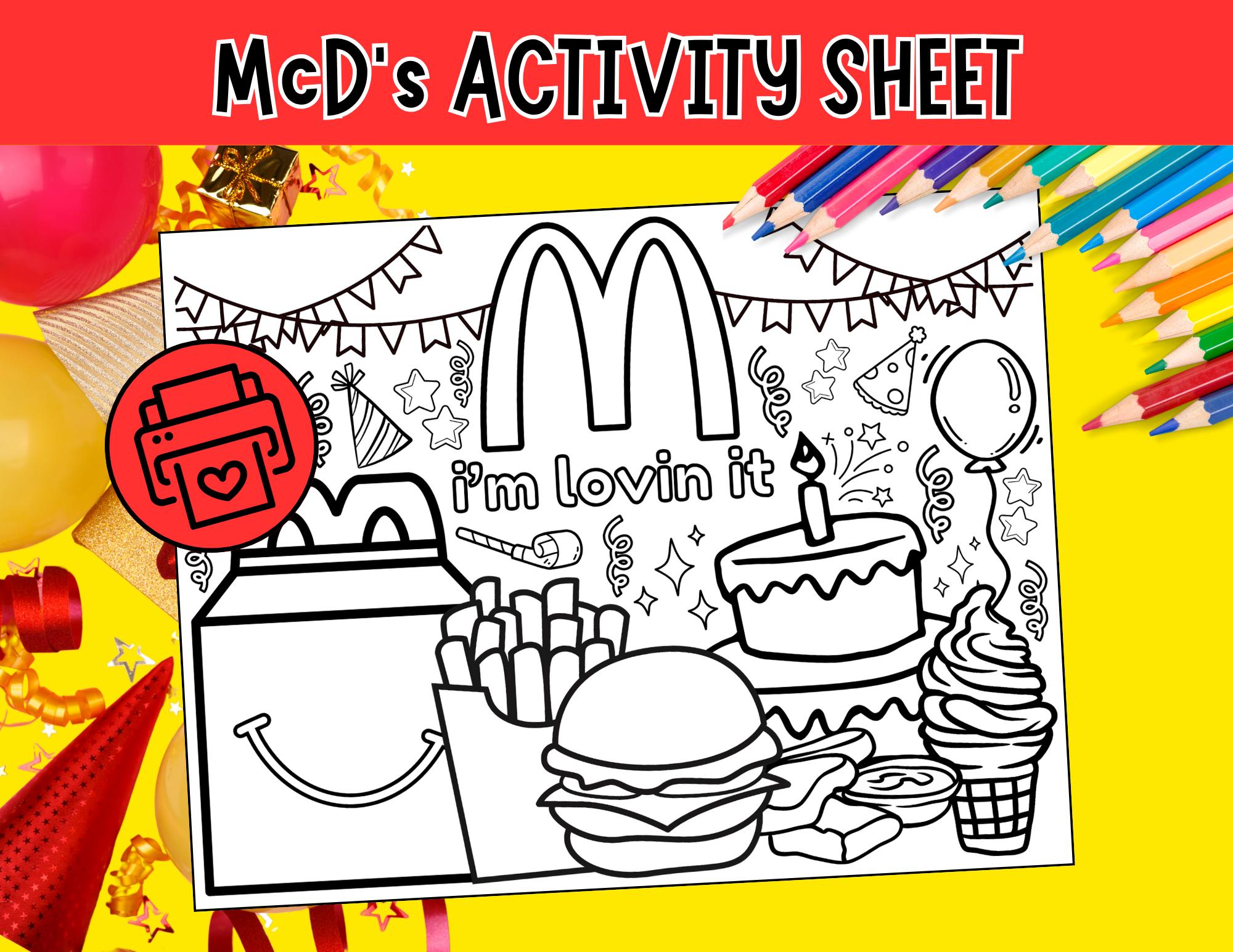Mcdonald coloring - Etsy 日本