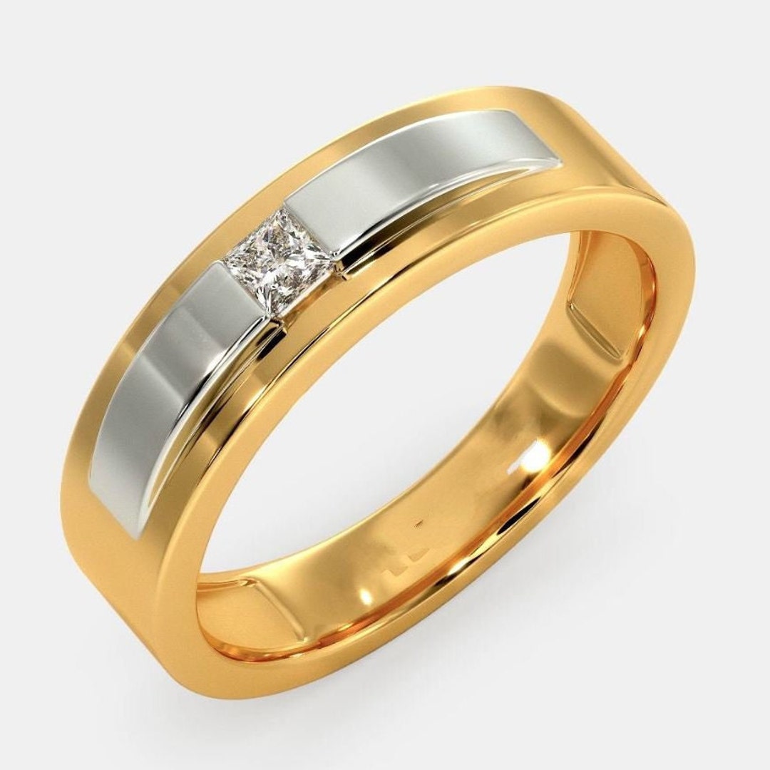 Men's Unique Geometric Wedding Ring – ARTEMER