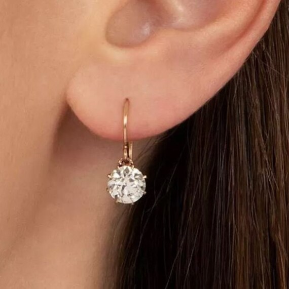 Moissanite cheap dangle earrings