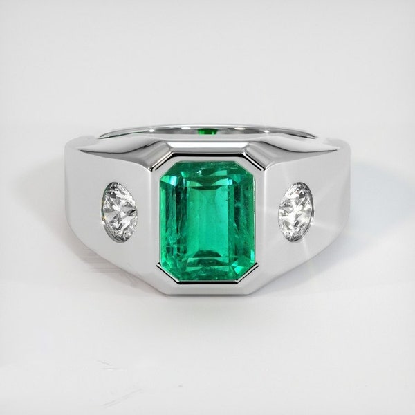 Emerald Gold Ring - Etsy