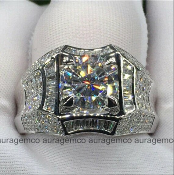 Big mens wedding rings clearance